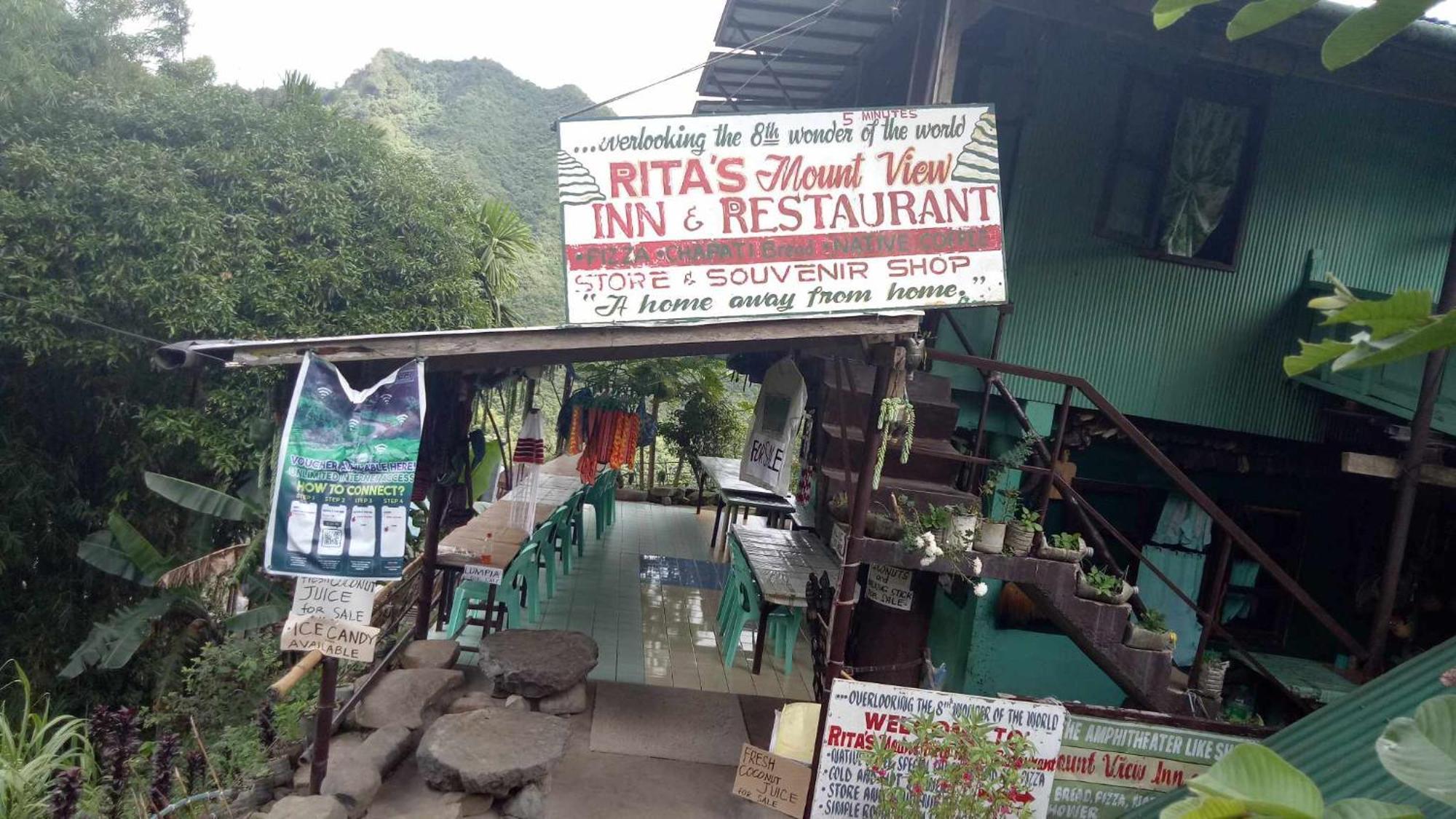 Batad Rita'S Mount View Inn And Restaurant Banaue Exterior photo